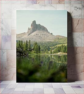 Πίνακας, Mountain Landscape Reflection Αντανάκλαση ορεινών τοπίων