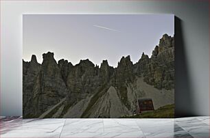 Πίνακας, Mountain Landscape with Cabin Ορεινό τοπίο με καμπίνα