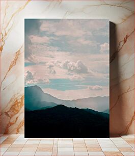 Πίνακας, Mountain Landscape with Clouds Ορεινό Τοπίο με Σύννεφα