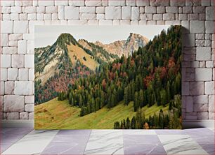 Πίνακας, Mountain Landscape with Forest Ορεινό τοπίο με δάσος