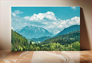 Πίνακας, Mountain Landscape with Forest Ορεινό τοπίο με δάσος