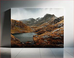Πίνακας, Mountain Landscape with Lake Ορεινό τοπίο με λίμνη