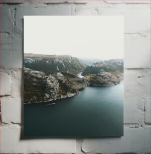 Πίνακας, Mountain Landscape with River Ορεινό τοπίο με ποτάμι