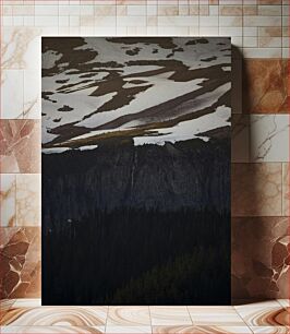 Πίνακας, Mountain Landscape with Snow Ορεινό τοπίο με χιόνι