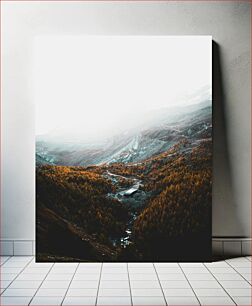 Πίνακας, Mountain Landscape with Valley Ορεινό τοπίο με κοιλάδα