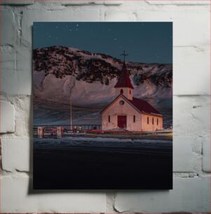 Πίνακας, Mountain Night Church Εκκλησία της νύχτας του βουνού
