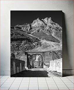 Πίνακας, Mountain Pass with Stone Arch Bridge Ορεινό πέρασμα με πέτρινη αψίδα