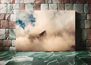 Πίνακας, Mountain Peak in the Clouds Κορυφή Βουνού στα Σύννεφα
