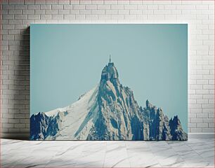 Πίνακας, Mountain Peak with Building Κορυφή Βουνού με Κτίριο