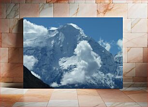 Πίνακας, Mountain Peak with Clouds Κορυφή Βουνού με Σύννεφα