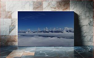 Πίνακας, Mountain Peaks Above the Clouds Βουνοκορφές Πάνω από τα Σύννεφα