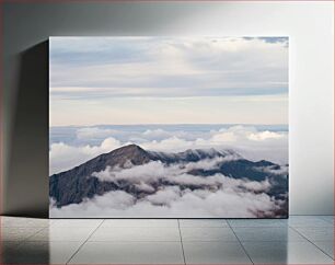 Πίνακας, Mountain Peaks Amidst Clouds Βουνοκορφές Ανάμεσα στα Σύννεφα