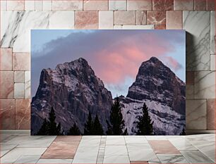 Πίνακας, Mountain Peaks at Sunset Βουνοκορφές στο ηλιοβασίλεμα