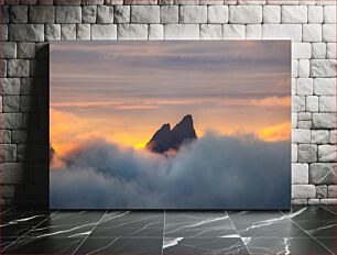 Πίνακας, Mountain Peaks at Sunset Βουνοκορφές στο ηλιοβασίλεμα