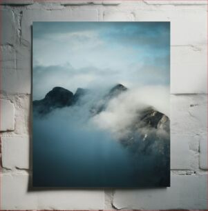 Πίνακας, Mountain Peaks in Mist Βουνοκορφές στην Ομίχλη