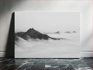 Πίνακας, Mountain Peaks in the Clouds Βουνοκορφές στα Σύννεφα
