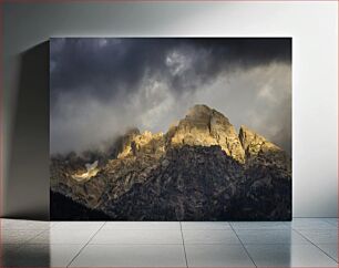 Πίνακας, Mountain Peaks Under Stormy Skies Κορυφές βουνών κάτω από θυελλώδεις ουρανούς