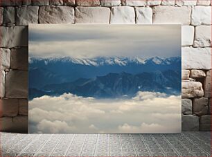 Πίνακας, Mountain Range Above the Clouds Οροσειρά Πάνω από τα Σύννεφα