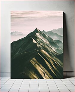 Πίνακας, Mountain Range at Dawn Οροσειρά την αυγή