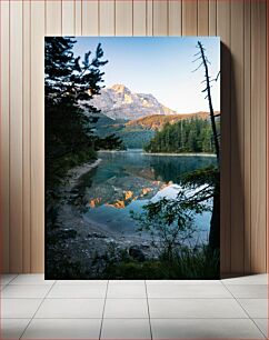Πίνακας, Mountain Reflected in Lake Βουνό που αντανακλάται στη λίμνη