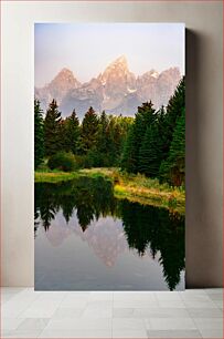 Πίνακας, Mountain Reflection at Dawn Αντανάκλαση βουνού την αυγή