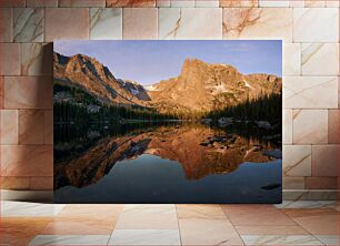 Πίνακας, Mountain Reflection at Sunrise Αντανάκλαση βουνού στην ανατολή του ηλίου