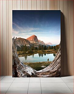 Πίνακας, Mountain Reflection at Sunset Αντανάκλαση βουνού στο ηλιοβασίλεμα