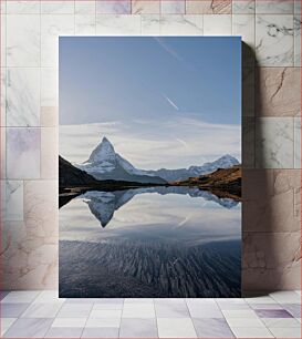 Πίνακας, Mountain Reflection in Crystal Clear Lake Αντανάκλαση βουνού στην κρυστάλλινη λίμνη