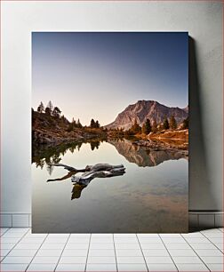Πίνακας, Mountain Reflection on Tranquil Lake Αντανάκλαση βουνού στην ήρεμη λίμνη