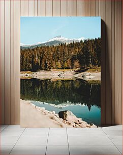 Πίνακας, Mountain Reflections in a Forest Lake Αντανακλάσεις βουνού σε μια δασική λίμνη