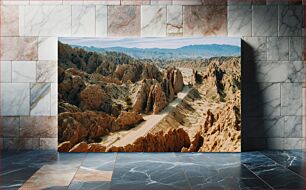 Πίνακας, Mountain Road Through Rocky Landscape Ορεινός Δρόμος Μέσα από Βραχώδες Τοπίο