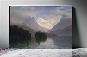 Πίνακας, Mountain Scene by Albert Bierstadt