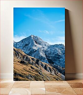 Πίνακας, Mountain Scenery Under Clear Blue Sky Ορεινό τοπίο κάτω από τον καταγάλανο ουρανό
