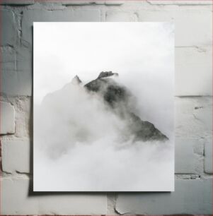 Πίνακας, Mountain Shrouded in Clouds Βουνό τυλιγμένο στα σύννεφα
