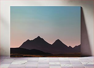 Πίνακας, Mountain Silhouette at Dusk Ορεινή σιλουέτα στο σούρουπο