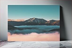 Πίνακας, Mountain Sunrise Above the Clouds Ανατολή του βουνού πάνω από τα σύννεφα