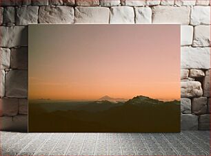 Πίνακας, Mountain Sunrise Ανατολή του βουνού