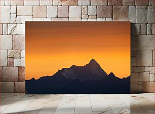 Πίνακας, Mountain Sunset Βουνό ηλιοβασίλεμα