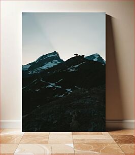 Πίνακας, Mountain Sunset Silhouette Σιλουέτα ηλιοβασιλέματος βουνού