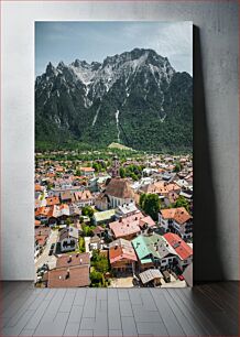 Πίνακας, Mountain Townscape Ορεινό αστικό τοπίο