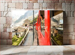 Πίνακας, Mountain Train Station Ορεινός Σιδηροδρομικός Σταθμός