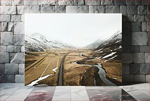 Πίνακας, Mountain Valley Landscape Τοπίο Mountain Valley