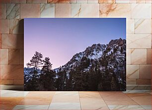 Πίνακας, Mountain View at Sunset Βουνό θέα στο ηλιοβασίλεμα