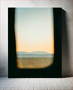 Πίνακας, Mountain View Through a Window Θέα στο βουνό μέσα από ένα παράθυρο