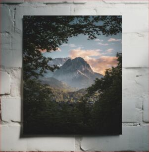 Πίνακας, Mountain View Through the Trees Θέα στο βουνό μέσα από τα δέντρα