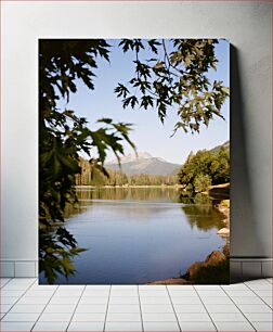 Πίνακας, Mountain View Through Trees Θέα στο βουνό μέσα από δέντρα