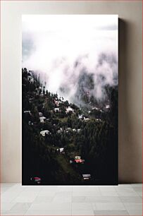 Πίνακας, Mountain Village in the Clouds Ορεινό χωριό στα σύννεφα