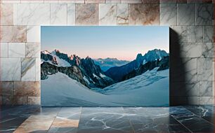 Πίνακας, Mountainous Ice Landscape Ορεινό παγωμένο τοπίο