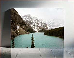 Πίνακας, Mountainous Lake Landscape Ορεινό Λιμναίο Τοπίο