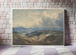 Πίνακας, Mountainous Landscape with Approaching Thunderstorm by Anonymous, German, 19th century